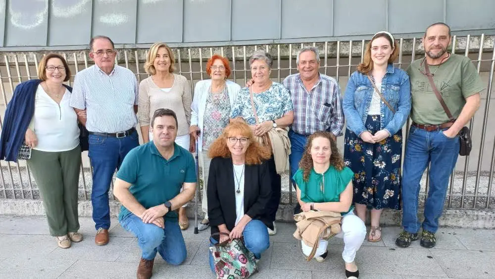 Mary R&iacute;os, "ni&ntilde;a de Mauthausen", junto a su familia en las Jornadas sobre el Exilio de la Guerra Espa&ntilde;ola de Siero.