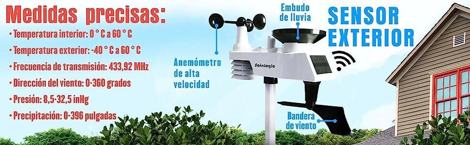 Estación Meteorológica Inalámbrica Sainlogic | Amazon