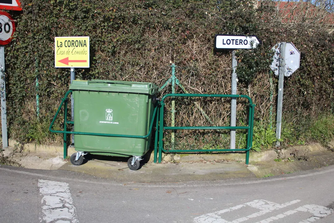 Hueco para el contenedor que se solicita desde el barrio de El Picu