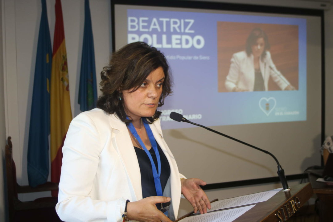 Beatriz Polledo, presidenta del PP de Siero
