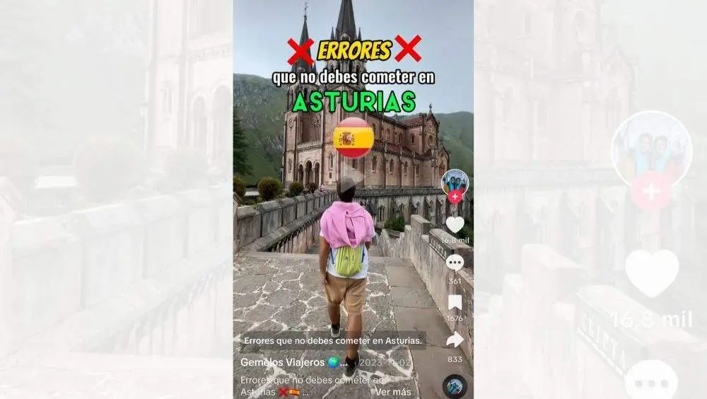 Captura del v&iacute;deo de Gemelos Viajeros.
@gemelosviajeros