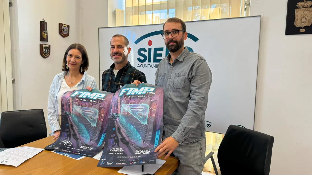 la concejala Patricia Antu&ntilde;a y el alcalde con H&eacute;ctor Lasheras, de INTEBA