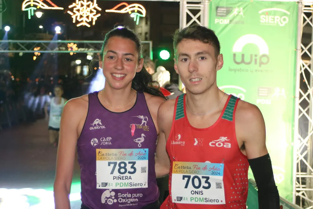 Los vencedores de la prueba, Mar&iacute;a Pi&ntilde;era y Alejandro On&iacute;s