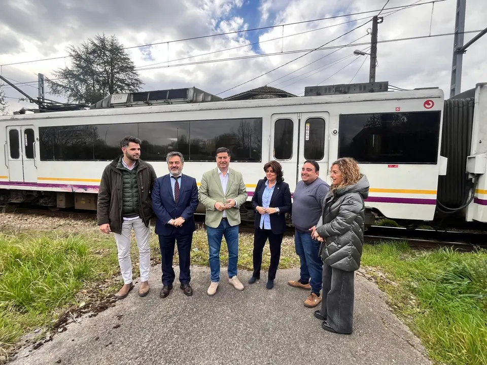 A la izda, Borja Lapuerta, Juan Luis Berros, Silverio Arg&uuml;elles, Beatriz Polledo, Javier Mateus y Graciela Velasco