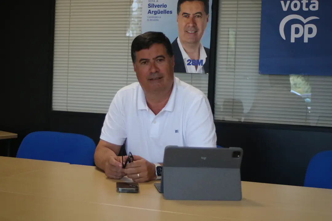 El presidente del Partido Popular de Llanera, Silverio Arg&uuml;elles