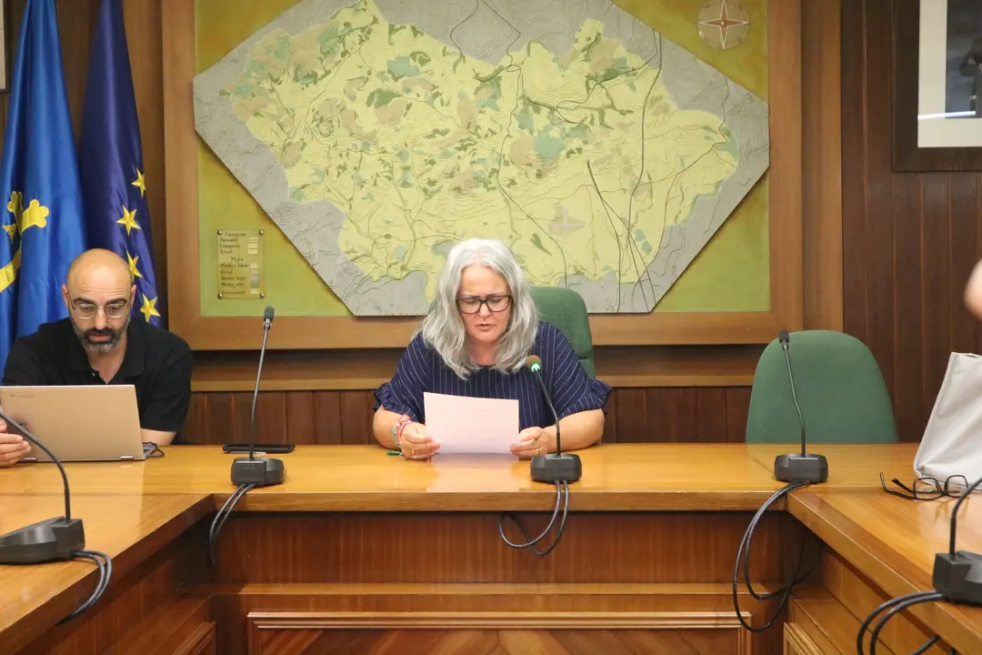 La alcaldesa en funciones de Llanera, Eva Mar&iacute;a P&eacute;rez