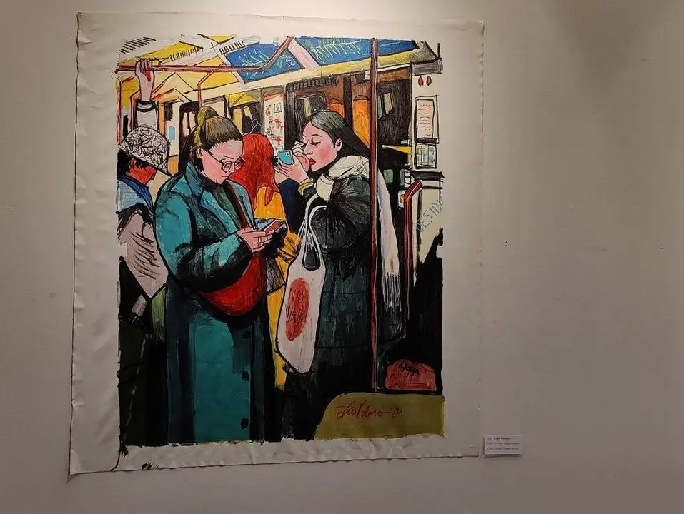 Obra-No war. Indiferencia, de To&ntilde;o Velasco.