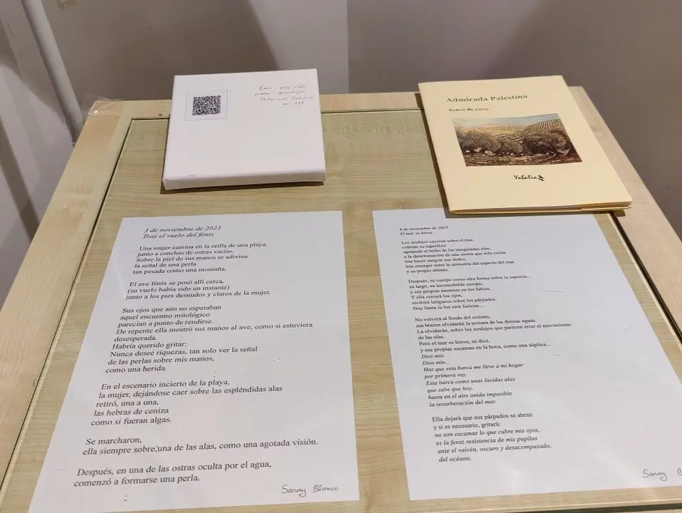 Obra-Poemario Admirada Palestina, de Saray Blanco.