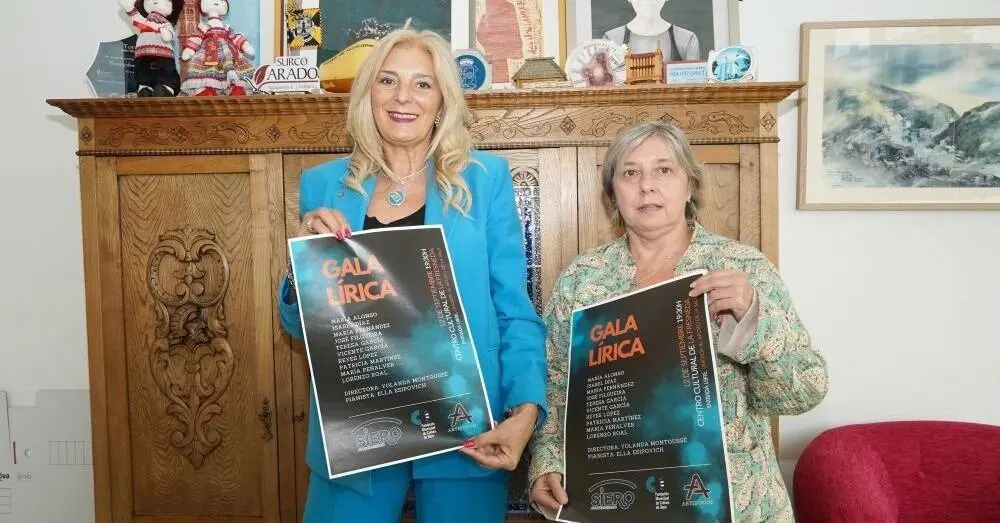 Aurora Cienfuegos, concejala de Cultura e Isabel Gonz&aacute;lez, dir.a Fundaci&oacute;n Municipal de Cultura.