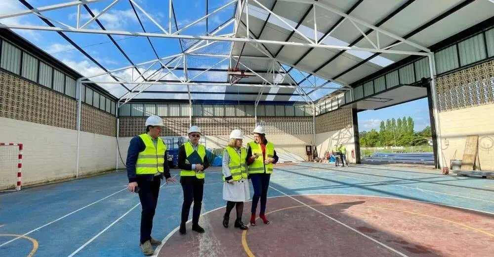 Visita realizada a las obras en mayo.