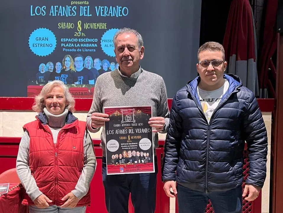 A la izda, Lourdes P&eacute;rez-Silva, Alfredo Vallina y Claudio C&eacute;sar Caba&ntilde;as