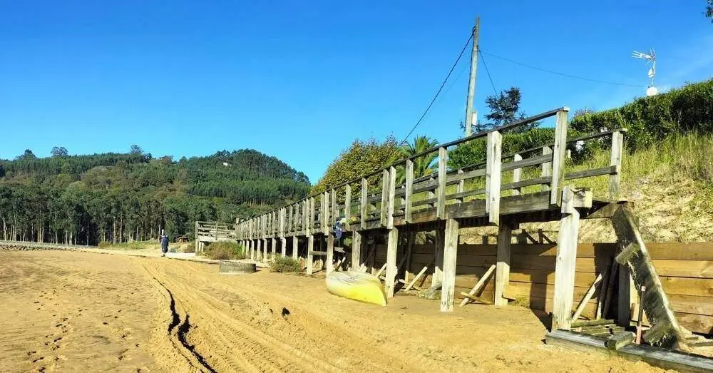 Obras pasarela Misiegu-Rodiles.