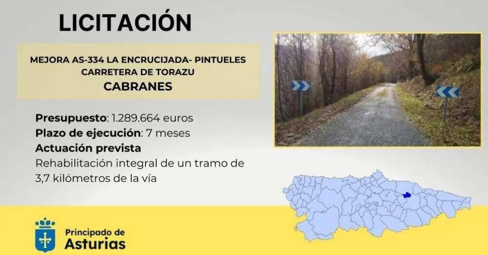 Licitaci&oacute;n carretera Torazu.