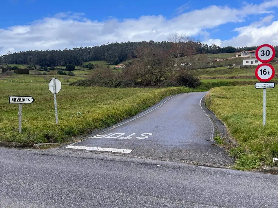 Entrada al pueblo de Severies