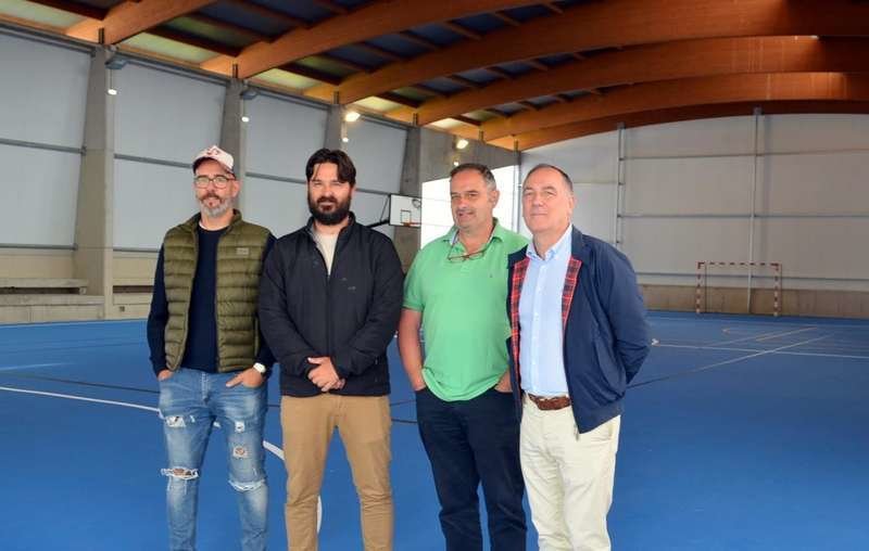 Por la izquierda, Iván García, Enrique Riestra, Miguel Ángel González y Lucio Carriles