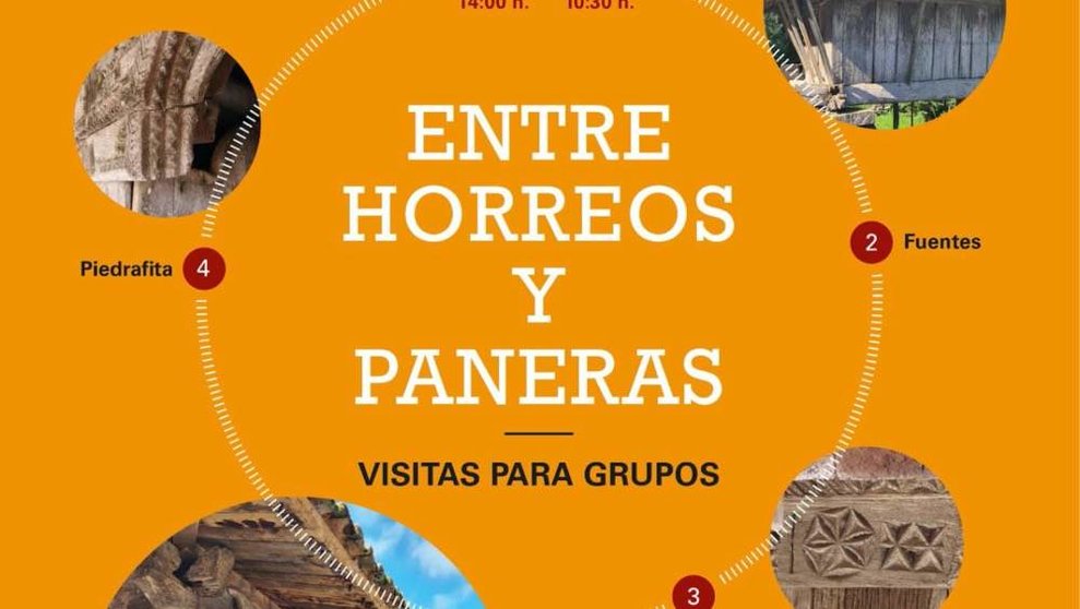 Cartel de "Entre hórreos y paneras".