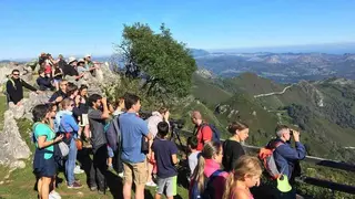 Visita al comedero del Quebrantahuesos