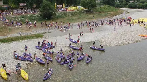 Descenso del sella en canoas
