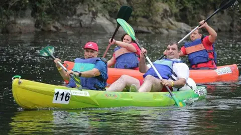 Descenso del sella en canoa adaptado