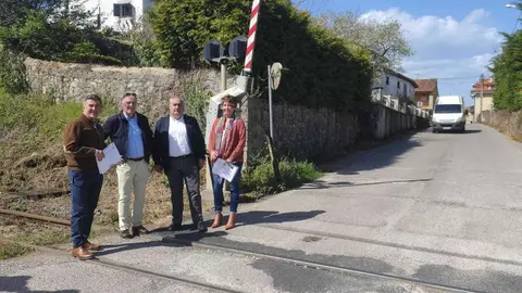 Por la izquierda, Juan Carlos Armas, Lucio Carriles, Javier Brea y Mari&aacute;n Garc&iacute;a