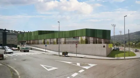 Recreaci&oacute;n de la reforma que se acometer&aacute; en la piscina municipal de Villaviciosa.