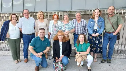 Mary R&iacute;os, "ni&ntilde;a de Mauthausen", junto a su familia en las Jornadas sobre el Exilio de la Guerra Espa&ntilde;ola de Siero.