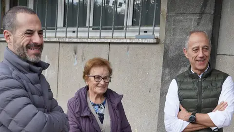 Argentina Crist&oacute;bal Rubio entre el alcalde y el concejal de deportes