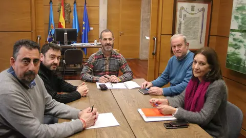 Un momento de la reuni&oacute;n de esta ma&ntilde;ana