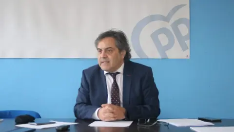 El portavoz popular, Jos&eacute; Luis Berros