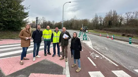 En la fotograf&iacute;a, uno de los tramos de carril bici inaugurados recientemente en La Fresneda
