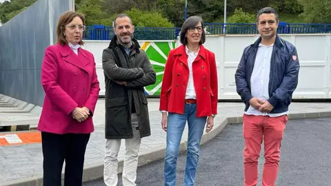 De izda a dcha, Paz Orv&iacute;z, &Aacute;ngel Garc&iacute;a, Nieves Roque&ntilde;i y Javier Rodr&iacute;guez