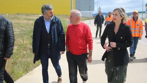 Alejandro Calvo y C&eacute;sar Sol&iacute;s durante su charla, en presencia de Susana Madera
