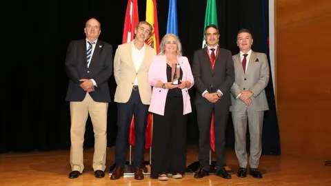 La concejala Eva Mar&iacute;a P&eacute;rez durante el acto de recogida de la distinci&oacute;n