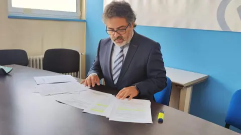 El portavoz popular, Juan Luis Berros