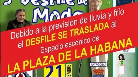 La previsi&oacute;n de mal tiempo obliga al cambio de escenario para el desfile