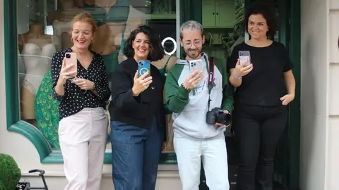 De izda a dcha, Bego&ntilde;a Gonz&aacute;lez, Beatriz Balbona, Sergio Nosti y Patricia Ag&uuml;era