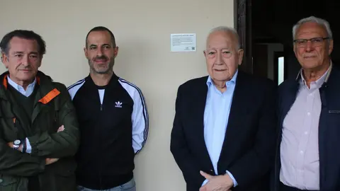 De izda a dcha Pedro Carbajal Rodr&iacute;guez-Arregui, &Aacute;ngel Garc&iacute;a, Urbano Arregui y Francisco Lago