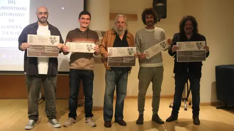 De izda a dcha, Rub&eacute;n Llaneza, Maikel Vald&eacute;s, Fernando Marrot, Iv&aacute;n P&eacute;rez y Carlos M&eacute;ndez