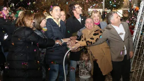 Un momento del encendido de Navidad del a&ntilde;o pasado