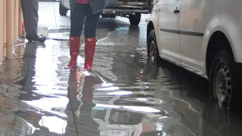 Im&aacute;genes de las inundaciones sufridas en Lugones durante un temporal en 2024