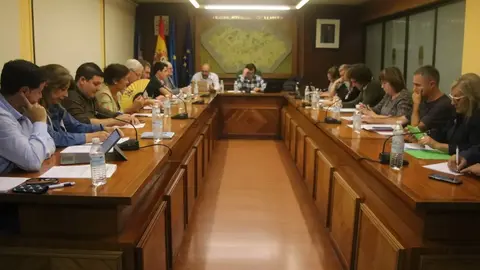 Una imagen de un pleno del Ayuntamiento de Llanera