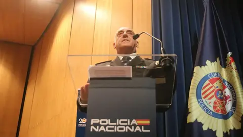 Alberto Arag&oacute;n, en el discurso de clausura de los actos del Bicentenario de la Polic&iacute;a Nacional