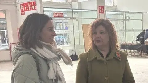 A la izda, Silvia T&aacute;rano y Tina Cuadriello