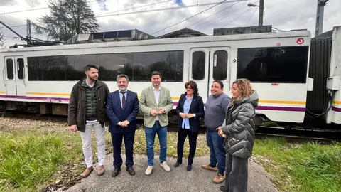 A la izda, Borja Lapuerta, Juan Luis Berros, Silverio Arg&uuml;elles, Beatriz Polledo, Javier Mateus y Graciela Velasco