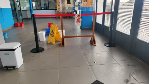 Una imagen del interior de las instalaciones del Polideportivo Santi Cazorla, de Lugo de Llanera
