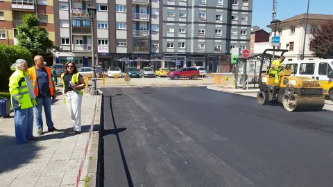 Las m&aacute;quinas ya trabajan en la Avenida Prudencio Gonz&aacute;lez, de Posaad