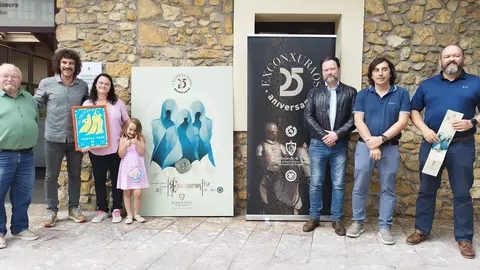 A la izda; Iv&aacute;n P&eacute;rez, Eugenia del Valle Maquinay, Juan del Valle Maquinay, Gerardo Sanz y David del Valle Maquinay