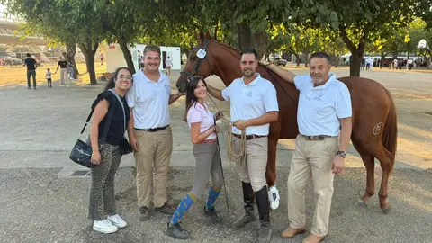 Miembros de la Yeguada Santa Luc&iacute;a con Egipto MM