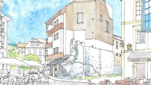 Dibujo recreacci&oacute;n del proyecto, de Xuan Pedrayes.