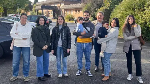 Algunas de las familias afectadas por el mal funcionamiento del servicio